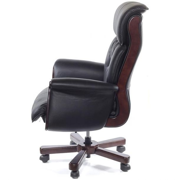 Кресло Максимус Кожа Черный (47336352) цена