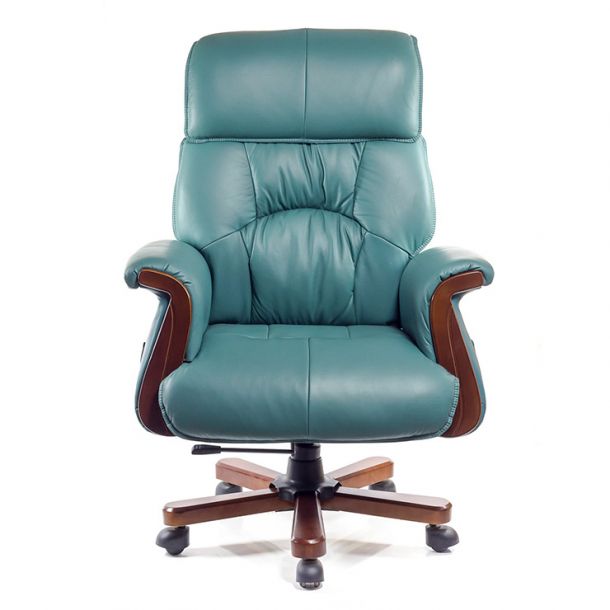 Кресло Максимус Кожа Зеленый (47336353) фото