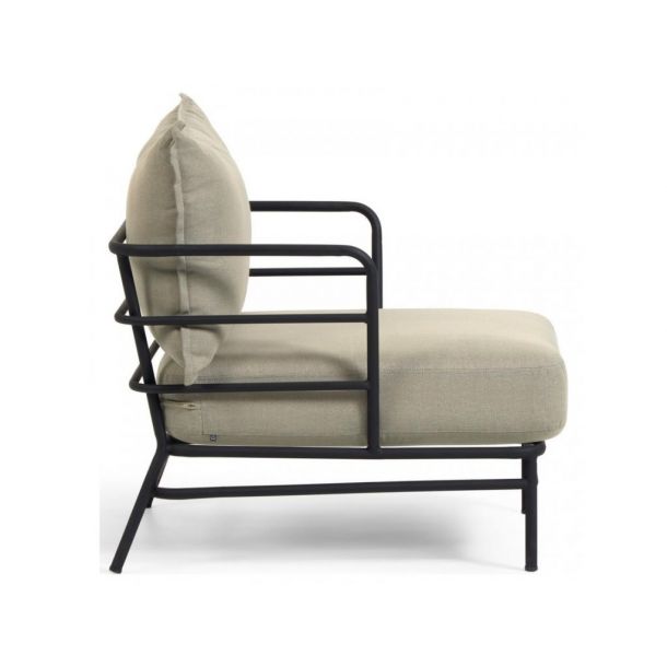 Кресло Mareluz Бежевый, Черный (90916476) цена