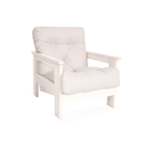 Кресло Mexico Кремовый, Белый (65442712)