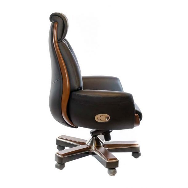 Кресло Миллер EX RL-MB Кожа Черный (47403402) цена