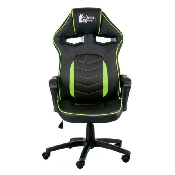 Кресло Nitro Black, Green (26373479) цена