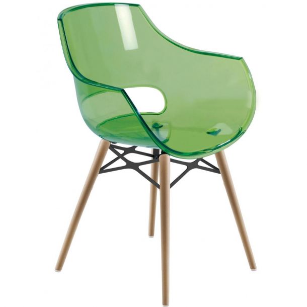 Кресло Opal Wox Бук, Прозрачно-зеленый (27185924)