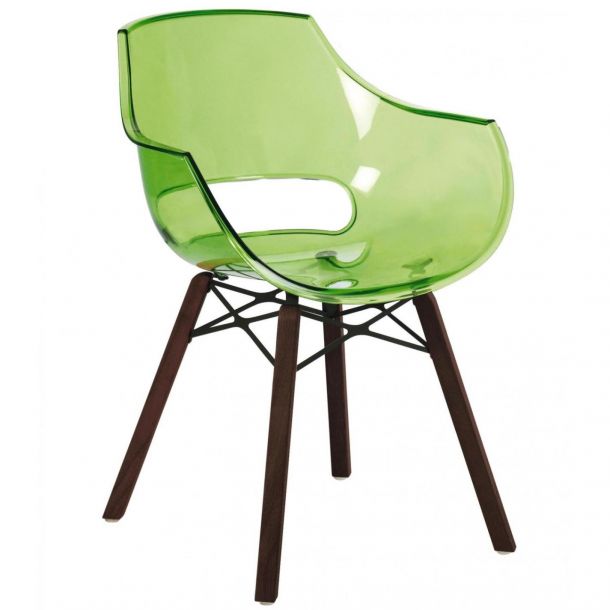 Кресло Opal Wox Iroko Прозрачно-зеленый (27185940)