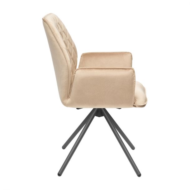 Кресло поворотное Moris LC 360 Castel 15, Черный (1011059760) цена