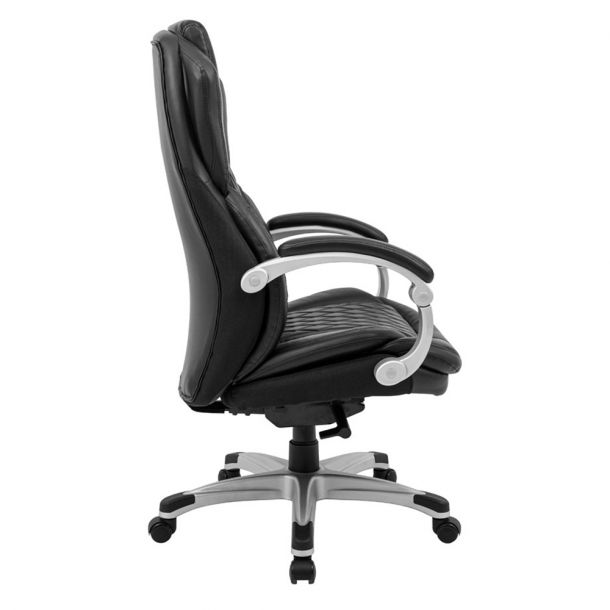 Кресло Премио Черный, Серебряный (48916182) в интернет-магазине