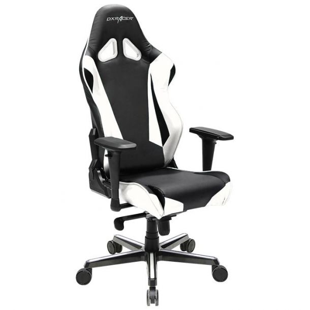 Кресло геймерское RACING OH/RV001 Черный, Белый (38250921)