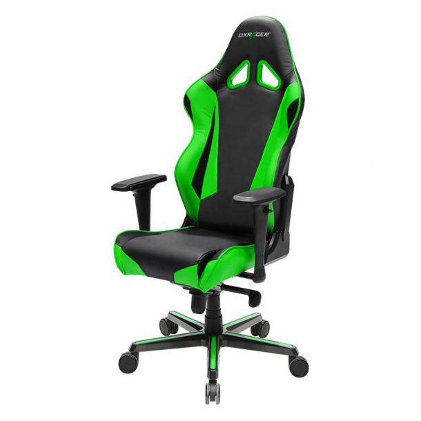 Кресло геймерское RACING OH/RV001 Черный, Зеленый (38250919) недорого