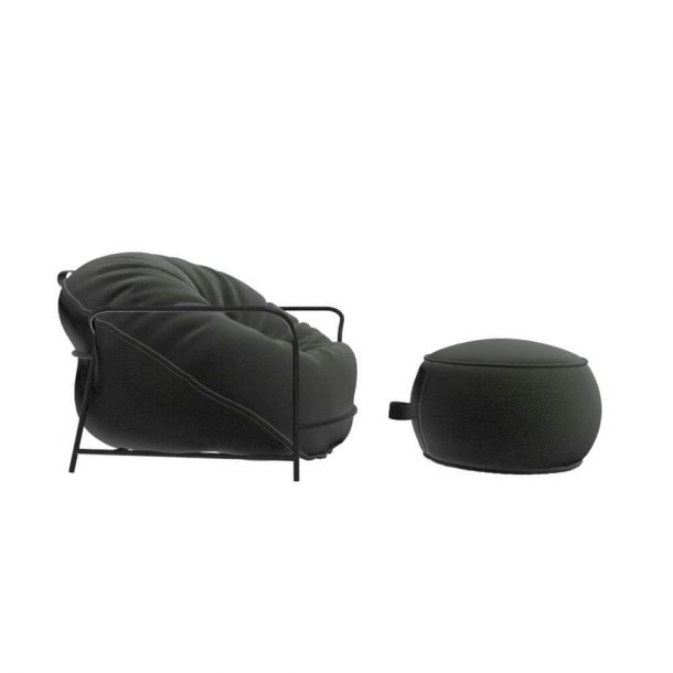 Кресло с пуфом Uni LD-050 Черный, Черный (137446303) с доставкой