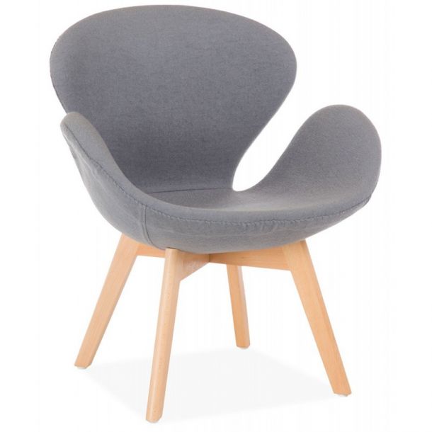 Кресло Swan Wood Серый (10251806)