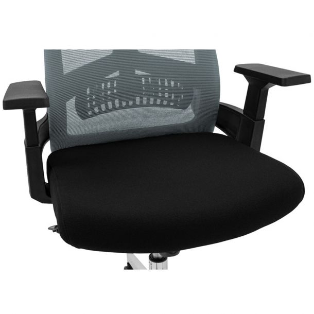 Кресло Токен Серый, Черный (48829964) цена