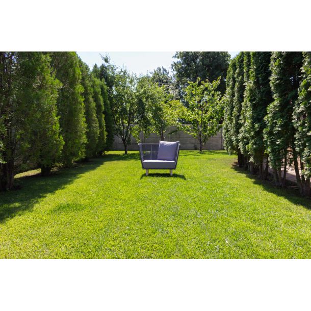 Кресло Твист-М Лаунж с подушкой Жаккард 12, Серый шнур, Белый (41371038) недорого