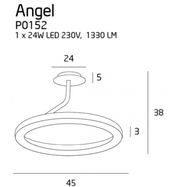 Люстра ANGEL D45 White (118865506) цена