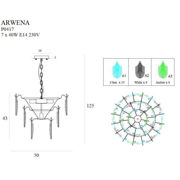 Люстра ARWENA 50 Gold (118865556) дешево