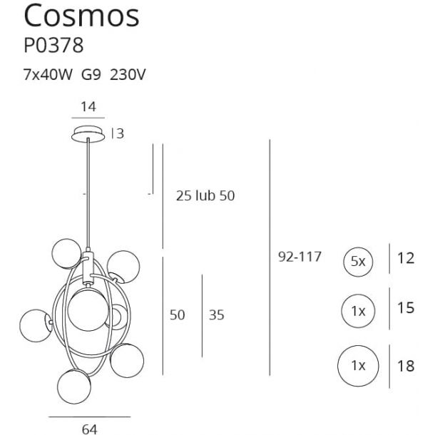 Люстра Cosmos Gold (118865894) фото