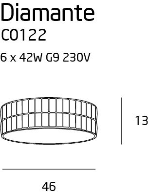 Люстра Diamante 46 Chrome (118865912) в Киеве