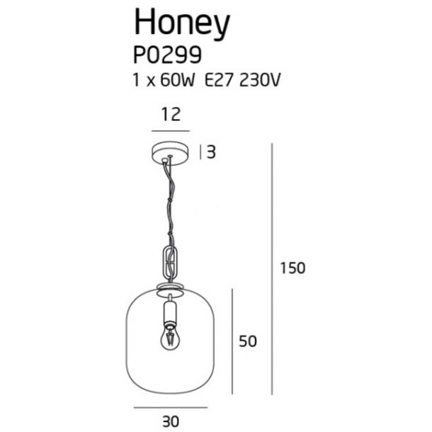 Люстра Honey 30 Amber (118865202) в Киеве