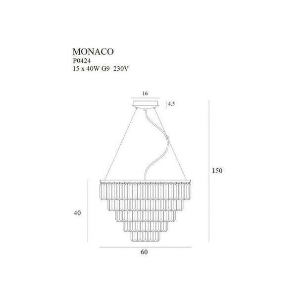 Люстра Monaco 60 Chrome (118866167) в Киеве