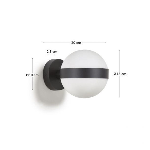 Настінний світильник ANASOL Чорний (90733812) дешево