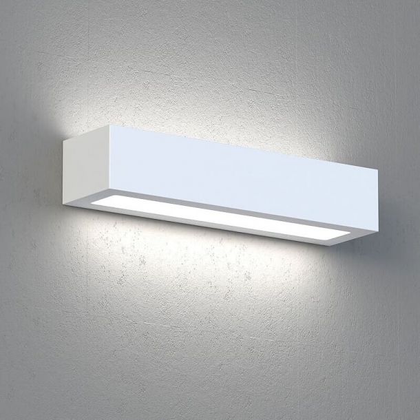 Настенный светильник Gipsy M прямоугольный Белый (109727593) цена