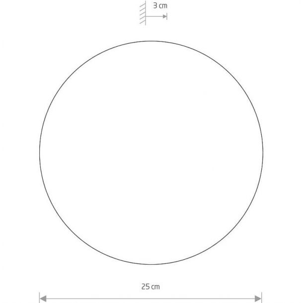 Настінний світильник Ring LED M Чорний (109727535) цена
