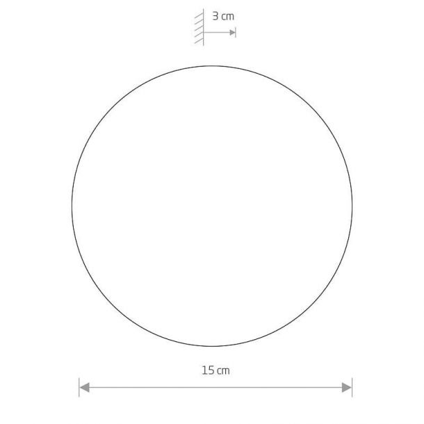 Настінний світильник Ring LED S Коричневий (109727670) цена