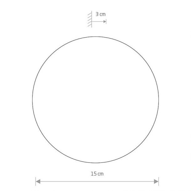 Настінний світильник Ring Mirror S LED Сірий (109727682) фото