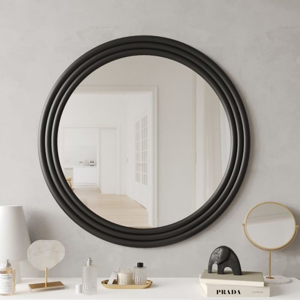 Настенное зеркало Компанит D100 Черный (68956051)