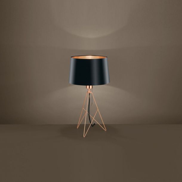 Настільна лампа Camporale Чорний, Мідь (110732648) цена