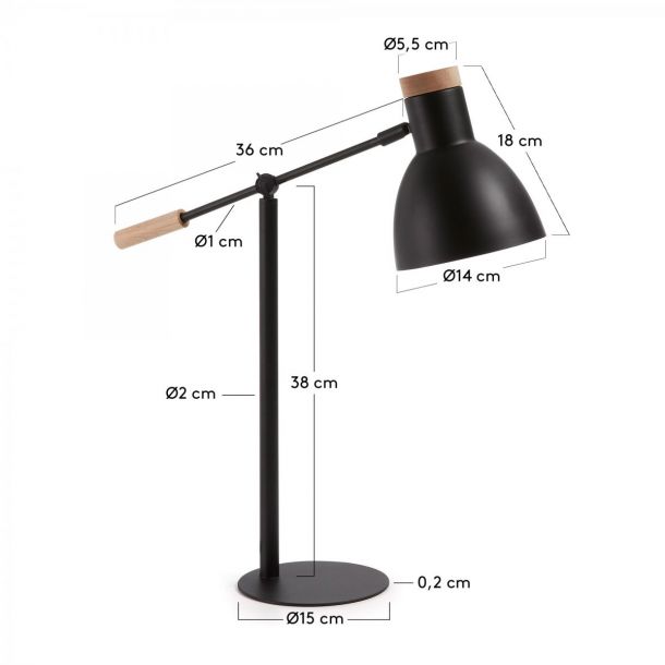 Настільна лампа SCARLETT Чорний (90733672) в интернет-магазине