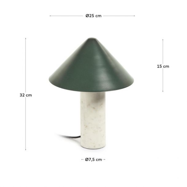 Настольная лампа VALENTINE Зеленый (90733726) в интернет-магазине