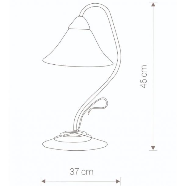 Настольная лампа Victoria Gold Бежевый (109725331) цена