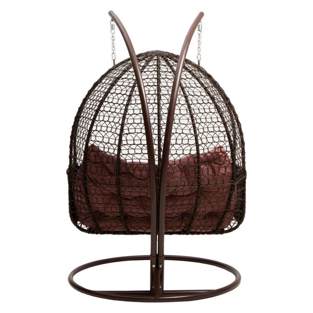 Підвісне крісло Подвійне Шоколад, Бордовий (119745706) hatta