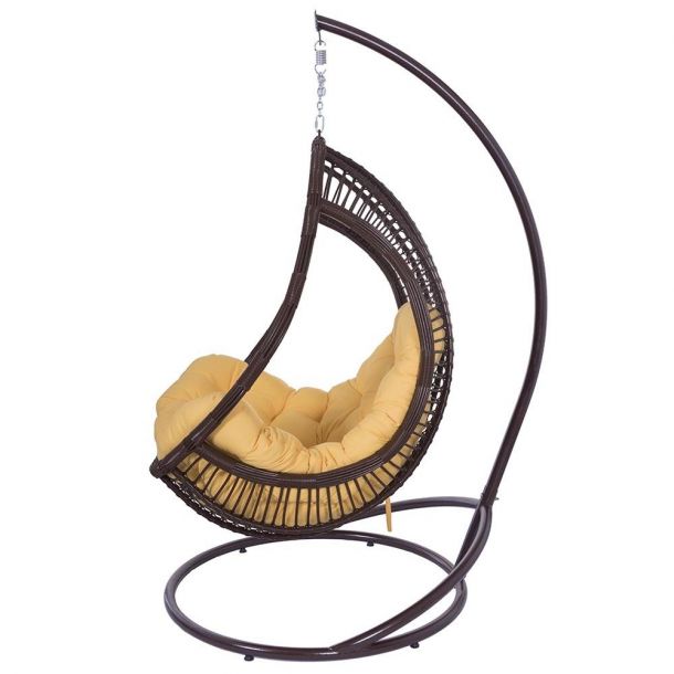 Підвісне крісло Komfort Жовтий, Шоколад (33251268) цена