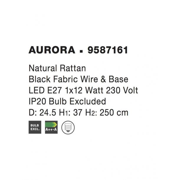 Подвесной светильник Aurora Black (1591205412) купить