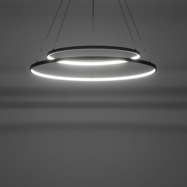 Подвесной светильник Circolo Led 3000K 2x35W Черный (109985011) цена