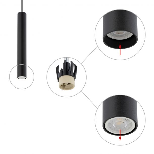 Подвесной светильник Fourty M Черный (1091183579) в интернет-магазине