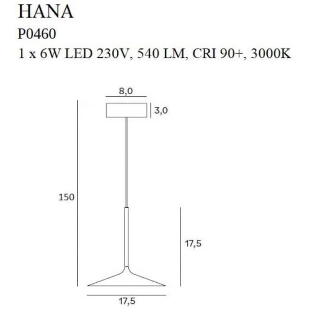 Підвісний світильник HANA Gold (118745689) цена