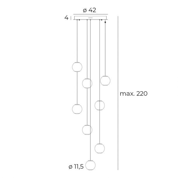 Підвісний світильник NOBILE VIII Chrome (118745777) цена