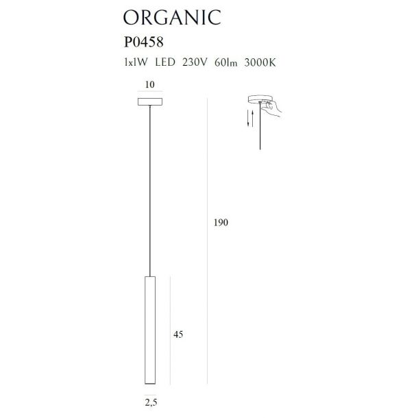 Підвісний світильник ORGANIC Copper (118745845) цена