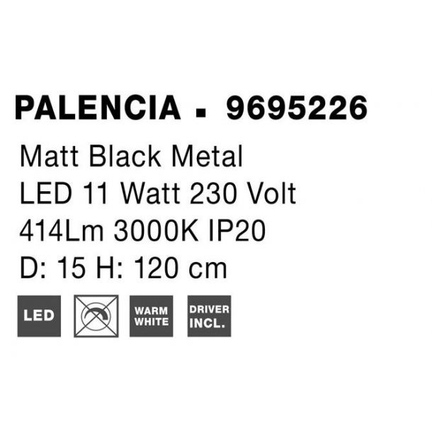 Подвесной светильник PALENCIA Black (1591205149) купить