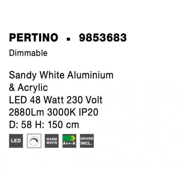 Підвісний світильник PERTINO D58 White (1591205127) недорого