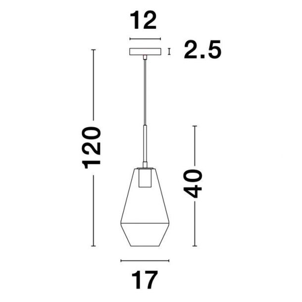 Подвесной светильник Prisma Золотистый (1591205139) цена
