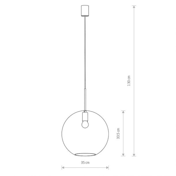 Подвесной светильник Sphere ХL Черный (109725304) цена