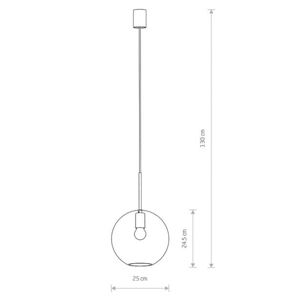 Подвесной светильник Sphere L Черный (109725305) цена