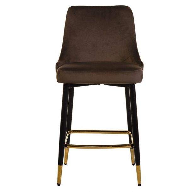 Напівбарний стілець B-128 Мокко-вельвет (23463149) цена