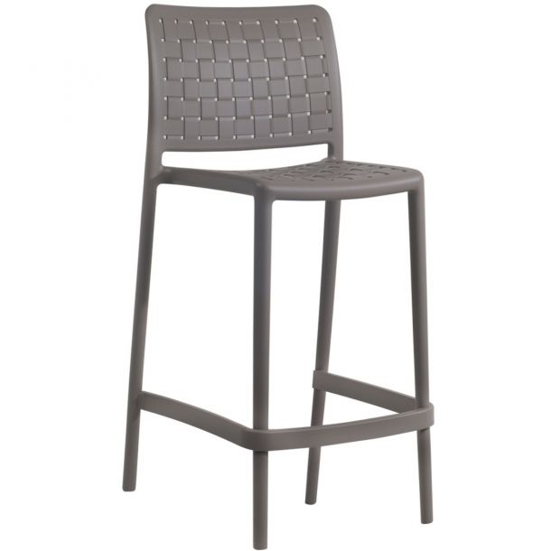 Напівбарний стілець Fame-S Bar 65cm Сіро-коричневий (27446098) недорого