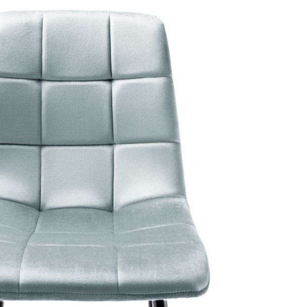 Полубарный стул Indigo Velvet Серый (44556631) в Украине