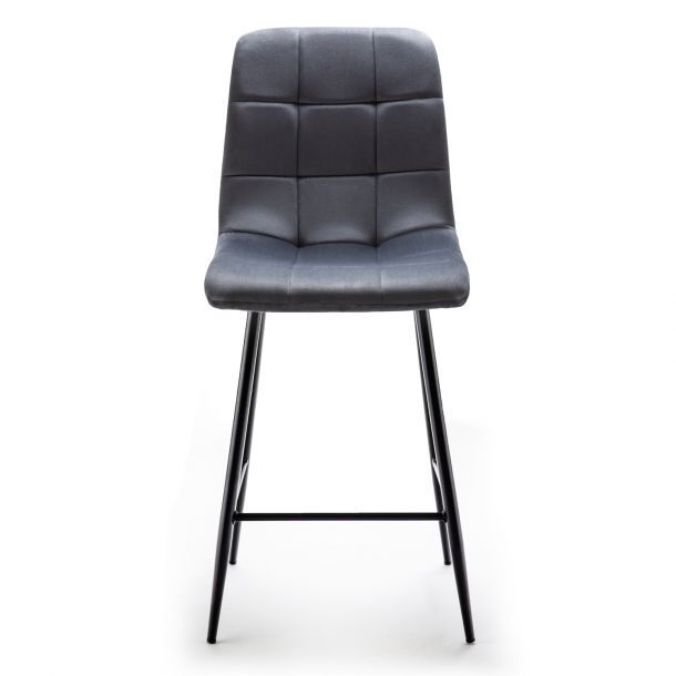 Полубарный стул Indigo Velvet Темно-серый (44479173) в интернет-магазине