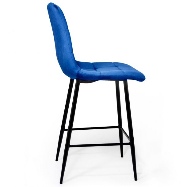 Напівбарний стілець Indigo Velvet Темно-синій (44556632) цена